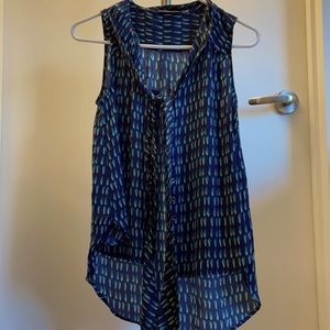 Halogen print blouse, size XS